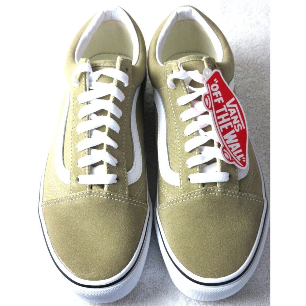 Vans Men's Old Skool Corn Stalk Beige True White Skate Shoes Size 8 NIB